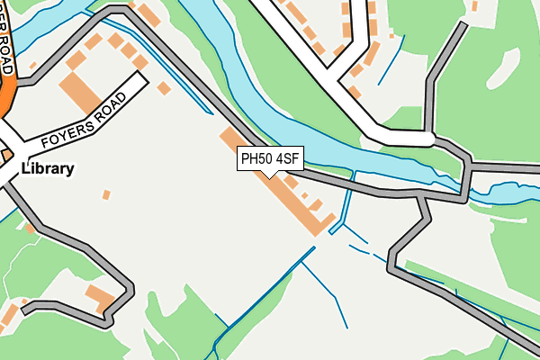 PH50 4SF map - OS OpenMap – Local (Ordnance Survey) PH50 4SF map - OS OpenMap – Local (Ordnance Survey)