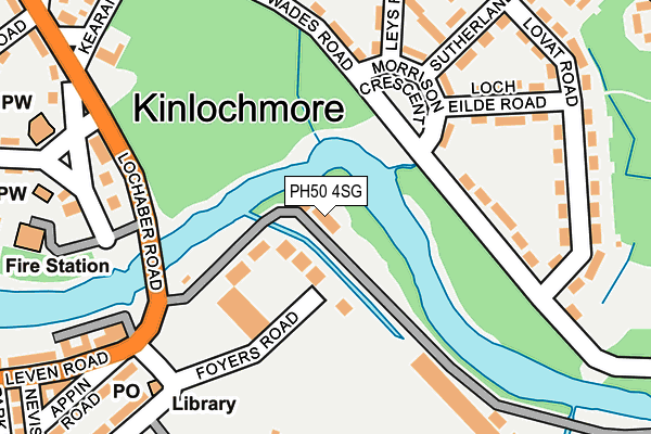 PH50 4SG map - OS OpenMap – Local (Ordnance Survey) PH50 4SG map - OS OpenMap – Local (Ordnance Survey)