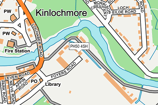 PH50 4SH map - OS OpenMap – Local (Ordnance Survey) PH50 4SH map - OS OpenMap – Local (Ordnance Survey)