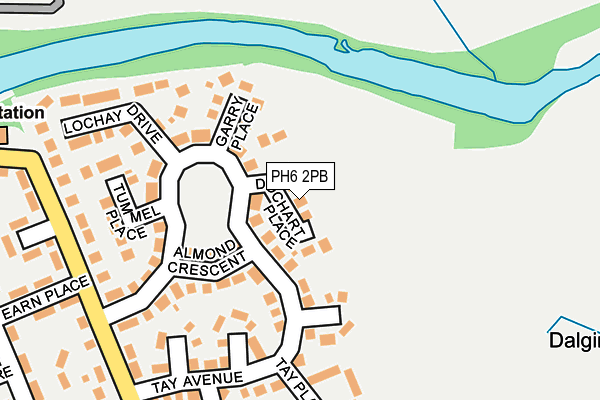 PH6 2PB map - OS OpenMap – Local (Ordnance Survey) PH6 2PB map - OS OpenMap – Local (Ordnance Survey)