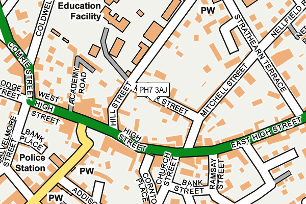 PH7 3AJ map - OS OpenMap – Local (Ordnance Survey) PH7 3AJ map - OS OpenMap – Local (Ordnance Survey)