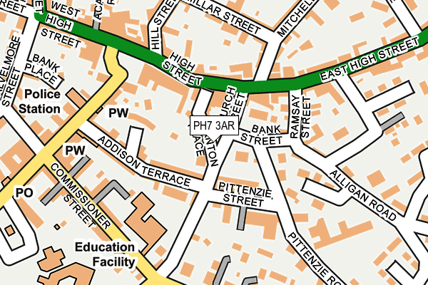 PH7 3AR map - OS OpenMap – Local (Ordnance Survey) PH7 3AR map - OS OpenMap – Local (Ordnance Survey)