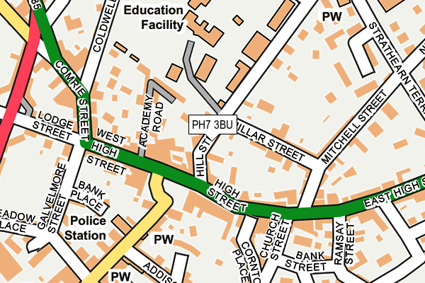 PH7 3BU map - OS OpenMap – Local (Ordnance Survey) PH7 3BU map - OS OpenMap – Local (Ordnance Survey)