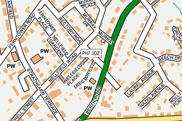 PH7 3DZ map - OS OpenMap – Local (Ordnance Survey) PH7 3DZ map - OS OpenMap – Local (Ordnance Survey)