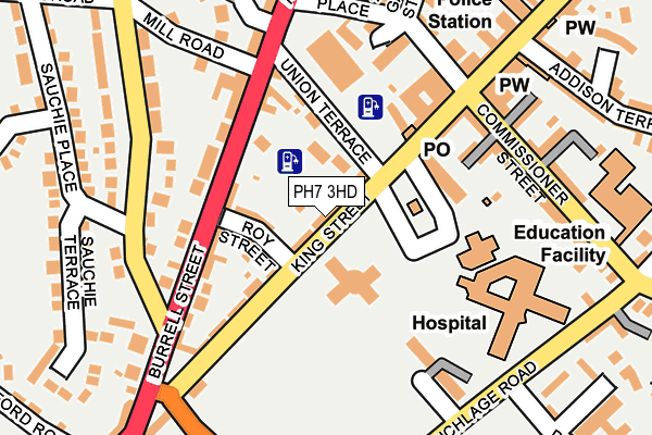 PH7 3HD map - OS OpenMap – Local (Ordnance Survey) PH7 3HD map - OS OpenMap – Local (Ordnance Survey)