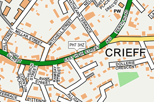 PH7 3HZ map - OS OpenMap – Local (Ordnance Survey) PH7 3HZ map - OS OpenMap – Local (Ordnance Survey)