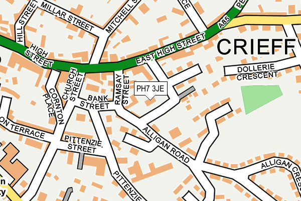 PH7 3JE map - OS OpenMap – Local (Ordnance Survey) PH7 3JE map - OS OpenMap – Local (Ordnance Survey)