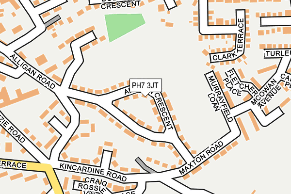 PH7 3JT map - OS OpenMap – Local (Ordnance Survey) PH7 3JT map - OS OpenMap – Local (Ordnance Survey)