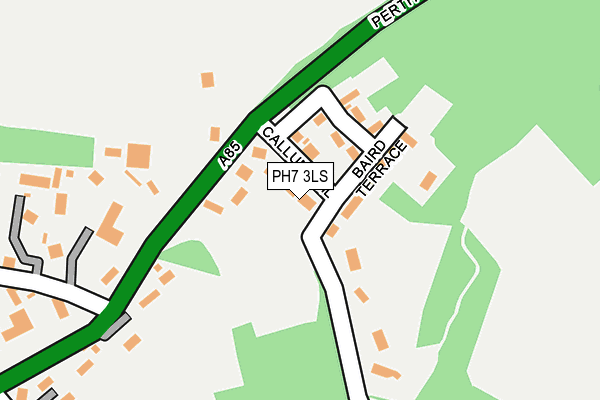PH7 3LS map - OS OpenMap – Local (Ordnance Survey) PH7 3LS map - OS OpenMap – Local (Ordnance Survey)