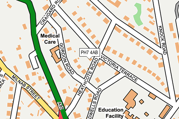 PH7 4AB map - OS OpenMap – Local (Ordnance Survey) PH7 4AB map - OS OpenMap – Local (Ordnance Survey)