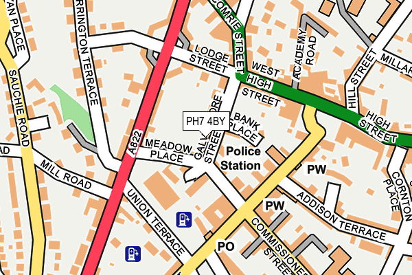 PH7 4BY map - OS OpenMap – Local (Ordnance Survey)