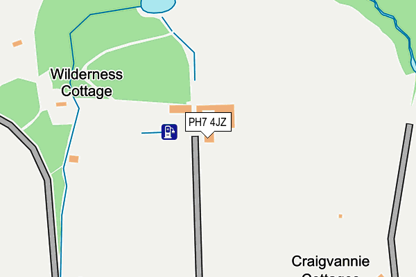 PH7 4JZ map - OS OpenMap – Local (Ordnance Survey) PH7 4JZ map - OS OpenMap – Local (Ordnance Survey)