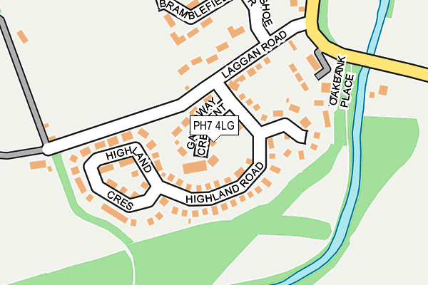 PH7 4LG map - OS OpenMap – Local (Ordnance Survey) PH7 4LG map - OS OpenMap – Local (Ordnance Survey)