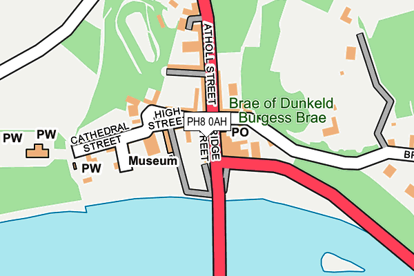 PH8 0AH map - OS OpenMap – Local (Ordnance Survey) PH8 0AH map - OS OpenMap – Local (Ordnance Survey)