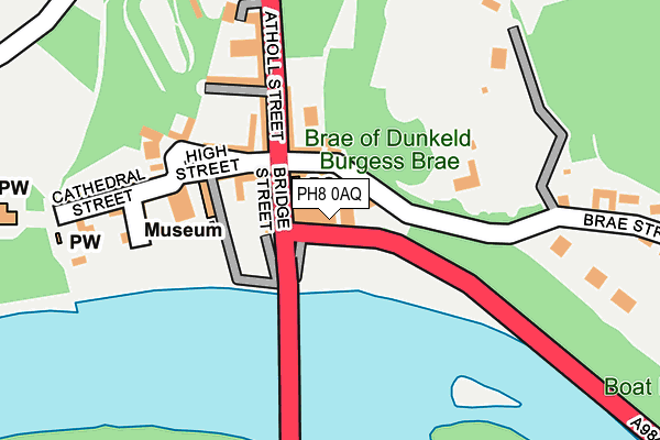 PH8 0AQ map - OS OpenMap – Local (Ordnance Survey) PH8 0AQ map - OS OpenMap – Local (Ordnance Survey)