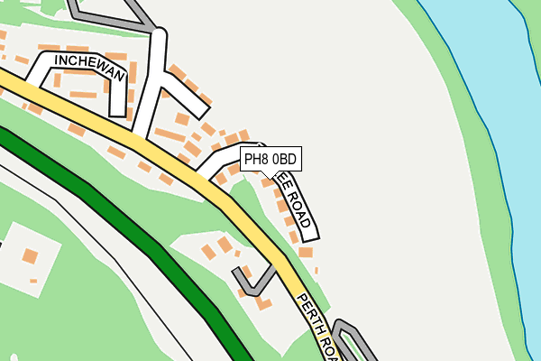 PH8 0BD map - OS OpenMap – Local (Ordnance Survey) PH8 0BD map - OS OpenMap – Local (Ordnance Survey)