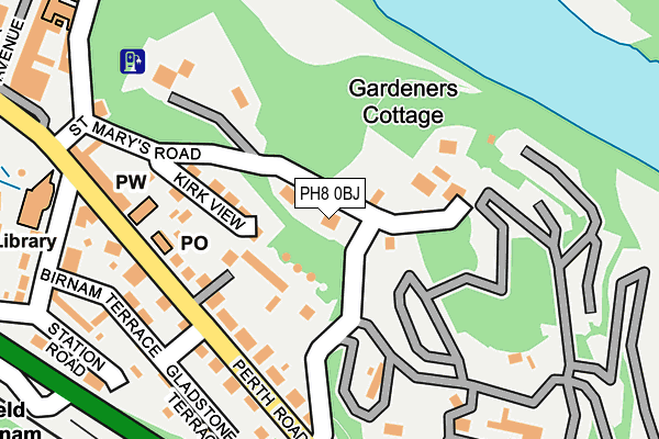 PH8 0BJ map - OS OpenMap – Local (Ordnance Survey) PH8 0BJ map - OS OpenMap – Local (Ordnance Survey)