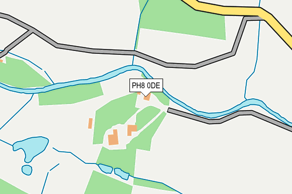 PH8 0DE map - OS OpenMap – Local (Ordnance Survey) PH8 0DE map - OS OpenMap – Local (Ordnance Survey)