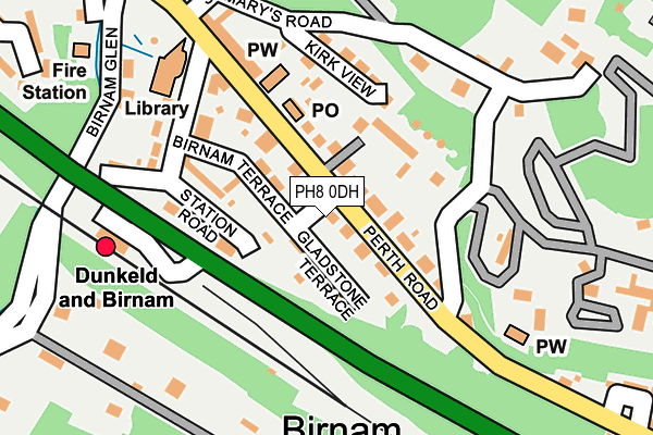 PH8 0DH map - OS OpenMap – Local (Ordnance Survey) PH8 0DH map - OS OpenMap – Local (Ordnance Survey)