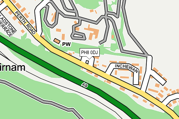 PH8 0DJ map - OS OpenMap – Local (Ordnance Survey) PH8 0DJ map - OS OpenMap – Local (Ordnance Survey)