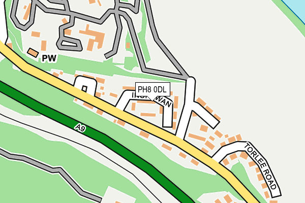 PH8 0DL map - OS OpenMap – Local (Ordnance Survey) PH8 0DL map - OS OpenMap – Local (Ordnance Survey)