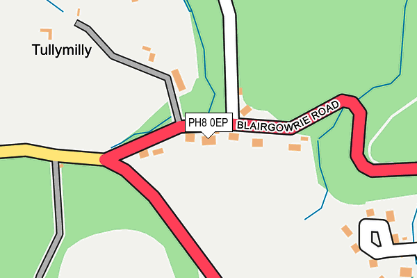 PH8 0EP map - OS OpenMap – Local (Ordnance Survey) PH8 0EP map - OS OpenMap – Local (Ordnance Survey)