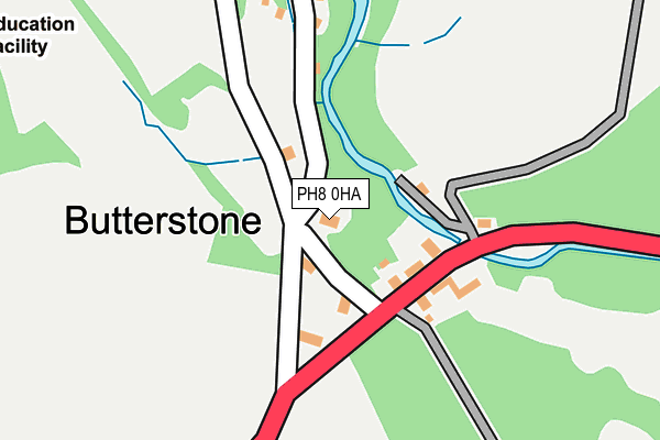 PH8 0HA map - OS OpenMap – Local (Ordnance Survey) PH8 0HA map - OS OpenMap – Local (Ordnance Survey)