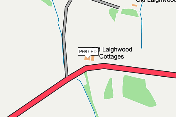 PH8 0HD map - OS OpenMap – Local (Ordnance Survey) PH8 0HD map - OS OpenMap – Local (Ordnance Survey)