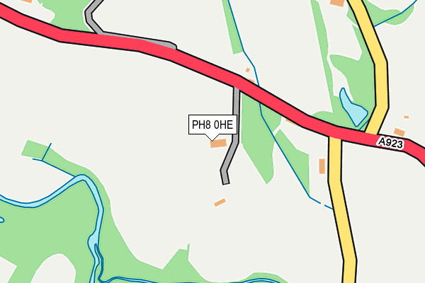 PH8 0HE map - OS OpenMap – Local (Ordnance Survey) PH8 0HE map - OS OpenMap – Local (Ordnance Survey)