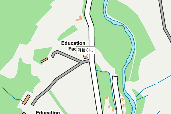 PH8 0HJ map - OS OpenMap – Local (Ordnance Survey) PH8 0HJ map - OS OpenMap – Local (Ordnance Survey)