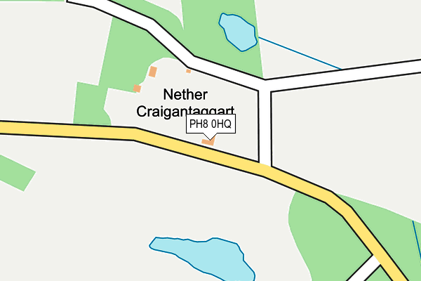 PH8 0HQ map - OS OpenMap – Local (Ordnance Survey) PH8 0HQ map - OS OpenMap – Local (Ordnance Survey)