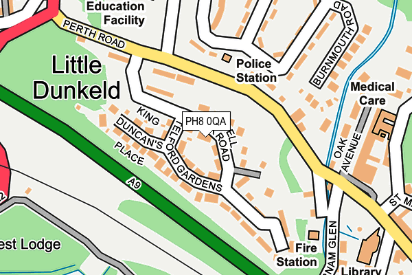 PH8 0QA map - OS OpenMap – Local (Ordnance Survey) PH8 0QA map - OS OpenMap – Local (Ordnance Survey)