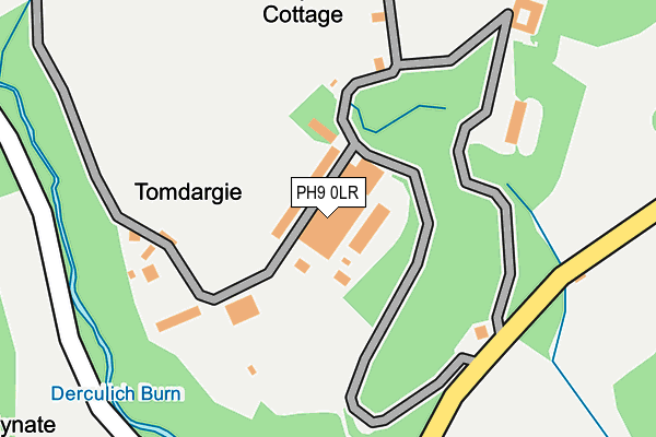 PH9 0LR map - OS OpenMap – Local (Ordnance Survey)