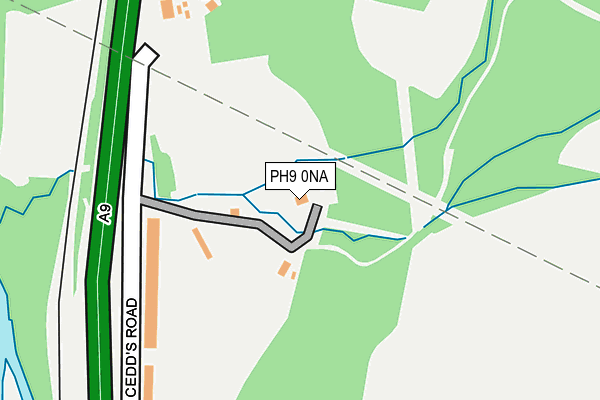 PH9 0NA map - OS OpenMap – Local (Ordnance Survey) PH9 0NA map - OS OpenMap – Local (Ordnance Survey)