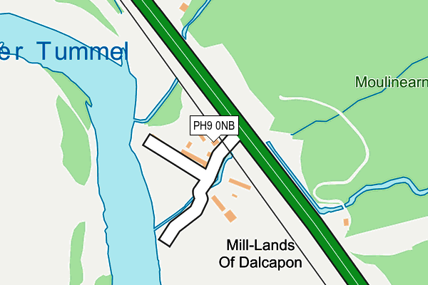 PH9 0NB map - OS OpenMap – Local (Ordnance Survey) PH9 0NB map - OS OpenMap – Local (Ordnance Survey)