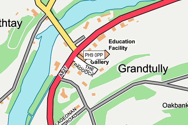 PH9 0PP map - OS OpenMap – Local (Ordnance Survey) PH9 0PP map - OS OpenMap – Local (Ordnance Survey)