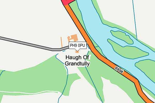 PH9 0PU map - OS OpenMap – Local (Ordnance Survey) PH9 0PU map - OS OpenMap – Local (Ordnance Survey)