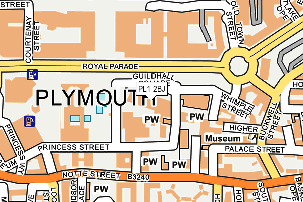 PL1 2BJ map - OS OpenMap – Local (Ordnance Survey) PL1 2BJ map - OS OpenMap – Local (Ordnance Survey)