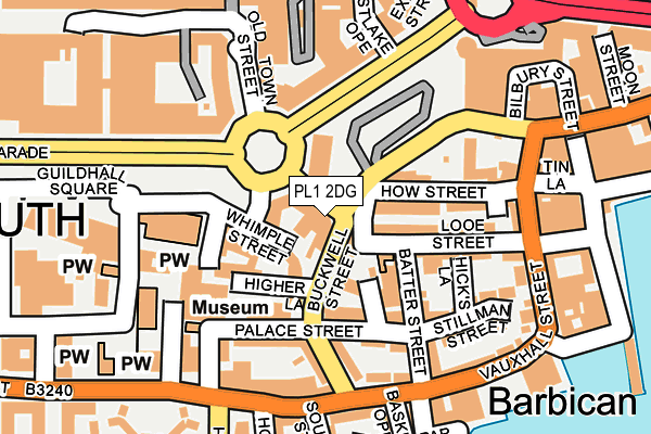 PL1 2DG map - OS OpenMap – Local (Ordnance Survey) PL1 2DG map - OS OpenMap – Local (Ordnance Survey)