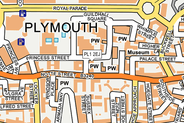 PL1 2EJ map - OS OpenMap – Local (Ordnance Survey) PL1 2EJ map - OS OpenMap – Local (Ordnance Survey)