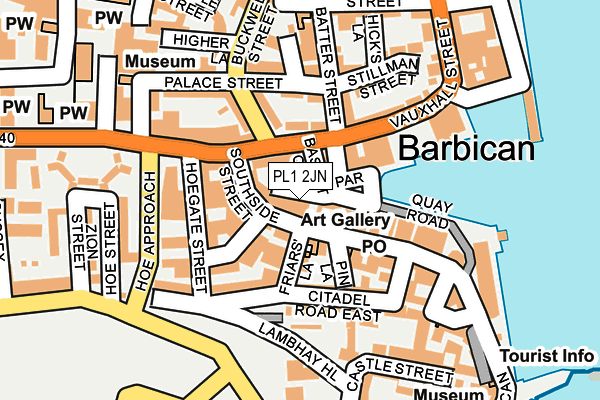 PL1 2JN map - OS OpenMap – Local (Ordnance Survey) PL1 2JN map - OS OpenMap – Local (Ordnance Survey)
