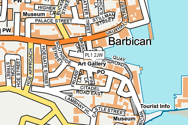 PL1 2JW map - OS OpenMap – Local (Ordnance Survey) PL1 2JW map - OS OpenMap – Local (Ordnance Survey)