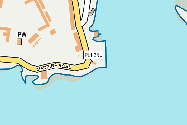 PL1 2NU map - OS OpenMap – Local (Ordnance Survey) PL1 2NU map - OS OpenMap – Local (Ordnance Survey)