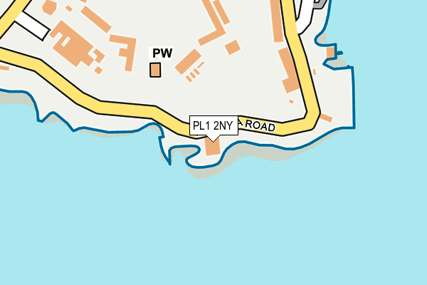 PL1 2NY map - OS OpenMap – Local (Ordnance Survey) PL1 2NY map - OS OpenMap – Local (Ordnance Survey)