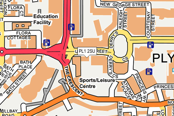 PL1 2SU map - OS OpenMap – Local (Ordnance Survey) PL1 2SU map - OS OpenMap – Local (Ordnance Survey)