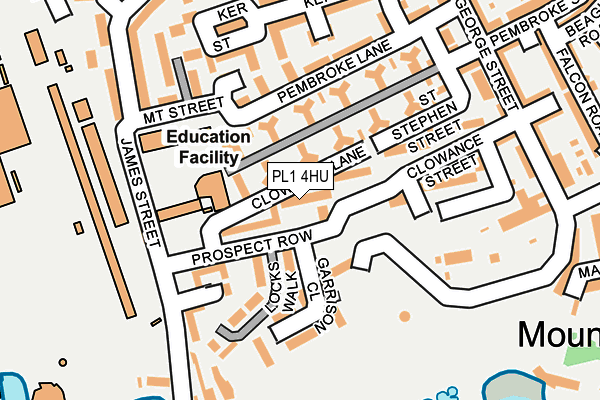 PL1 4HU map - OS OpenMap – Local (Ordnance Survey) PL1 4HU map - OS OpenMap – Local (Ordnance Survey)