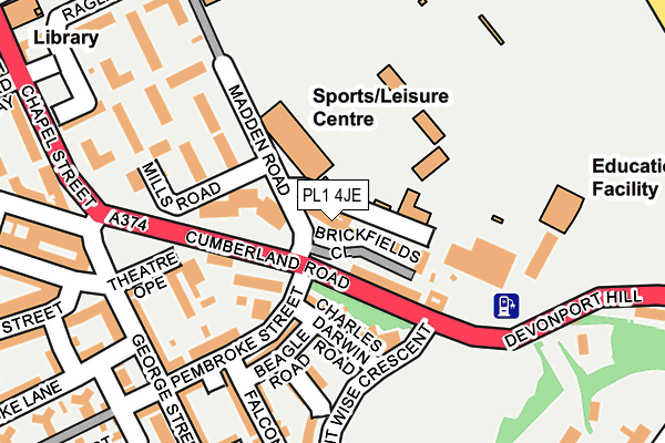 PL1 4JE map - OS OpenMap – Local (Ordnance Survey) PL1 4JE map - OS OpenMap – Local (Ordnance Survey)