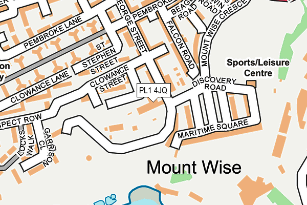 PL1 4JQ map - OS OpenMap – Local (Ordnance Survey) PL1 4JQ map - OS OpenMap – Local (Ordnance Survey)