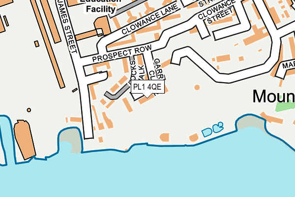 PL1 4QE map - OS OpenMap – Local (Ordnance Survey) PL1 4QE map - OS OpenMap – Local (Ordnance Survey)