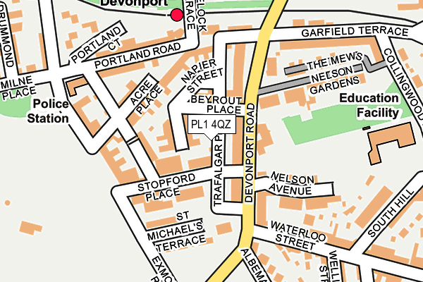 PL1 4QZ map - OS OpenMap – Local (Ordnance Survey) PL1 4QZ map - OS OpenMap – Local (Ordnance Survey)